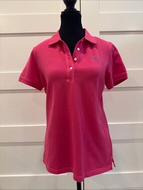 Tommy Bahama Hot Pink Short Sleeve Polo